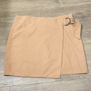 CALVIN KLEIN Jeans Tan Wrap mini Skirt